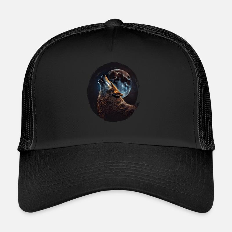 Wölfe Silhouette Naturschutz Tierschutz Wolf Trucker Cap