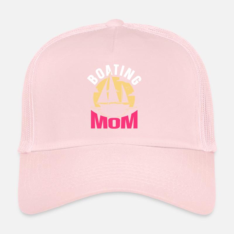 Bootfahrende Mutter Boot Yacht Bootfahren Schiff Trucker Cap