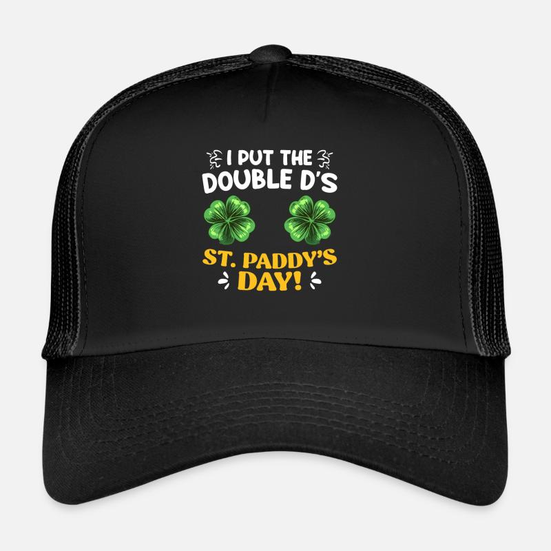 Double D à St Paddys Day Saint-Patrick Casquette trucker 
