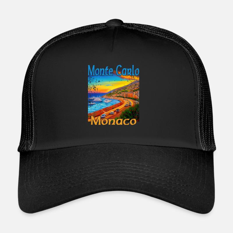 Monte Carlo Sunset in Monaco Trucker Cap
