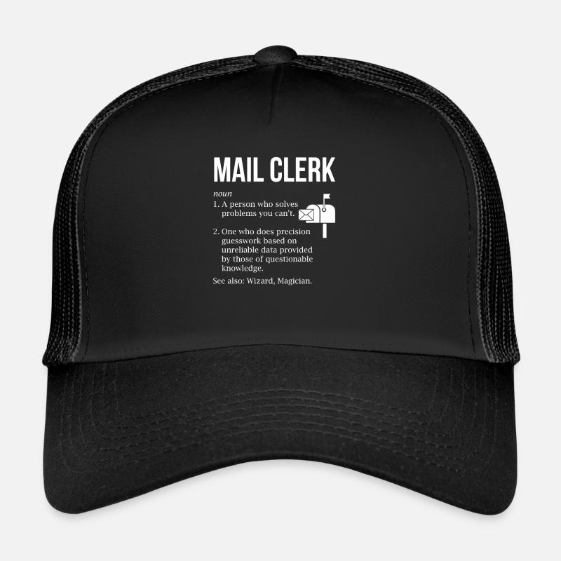mail clerk definition, mail clerk Trucker Cap