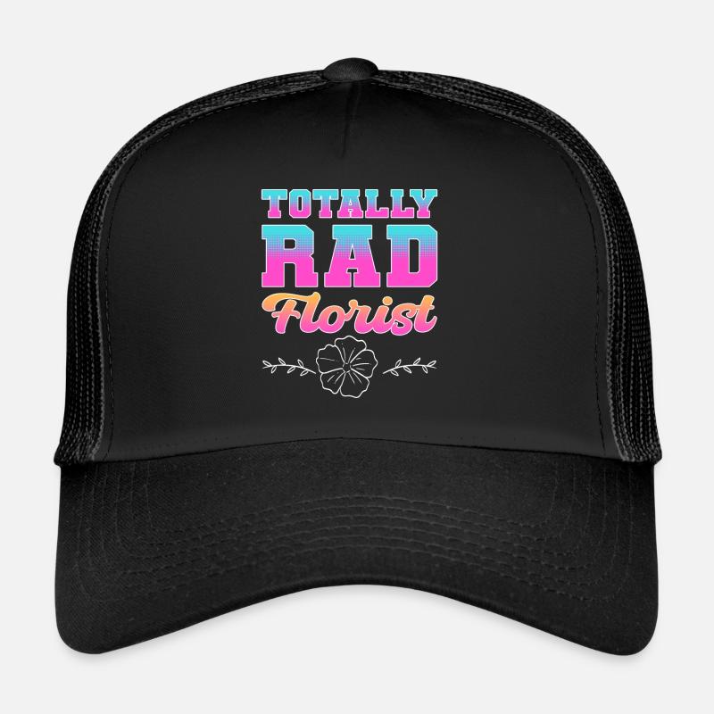Totalement Rad Fleuriste Fleuriste Floral Casquette trucker 