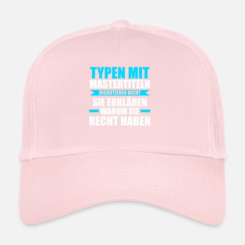 Master Prüfung Mastertitel Geschenk Trucker Cap