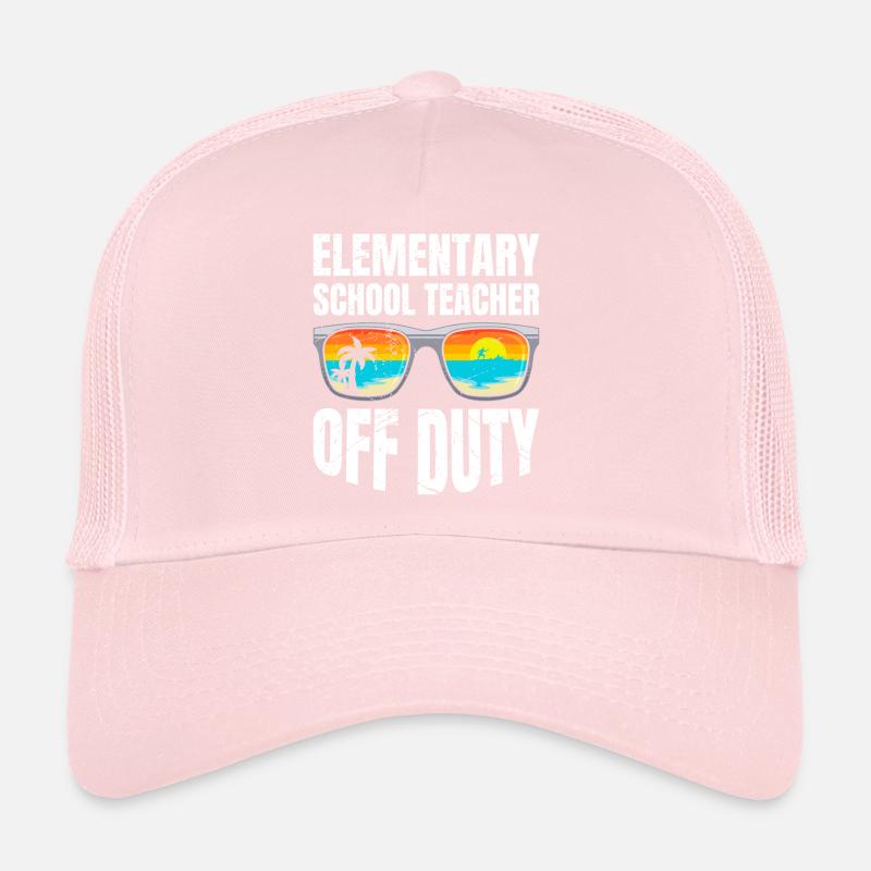 Classe d’école primaire de vacances Enseignant en congé Enseignant Casquette trucker 