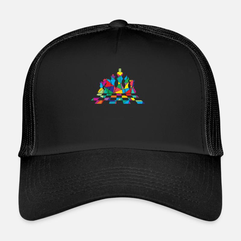 Jeu de table Low Poly Polygon Chess Casquette trucker 