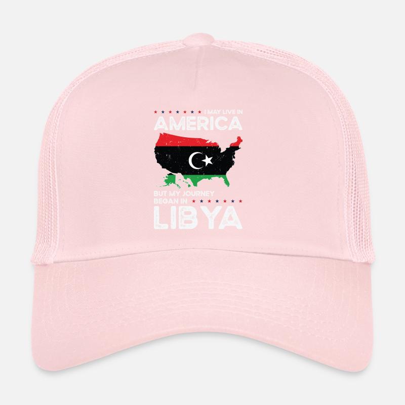 Né en Libye Libye Américains USA Casquette trucker 