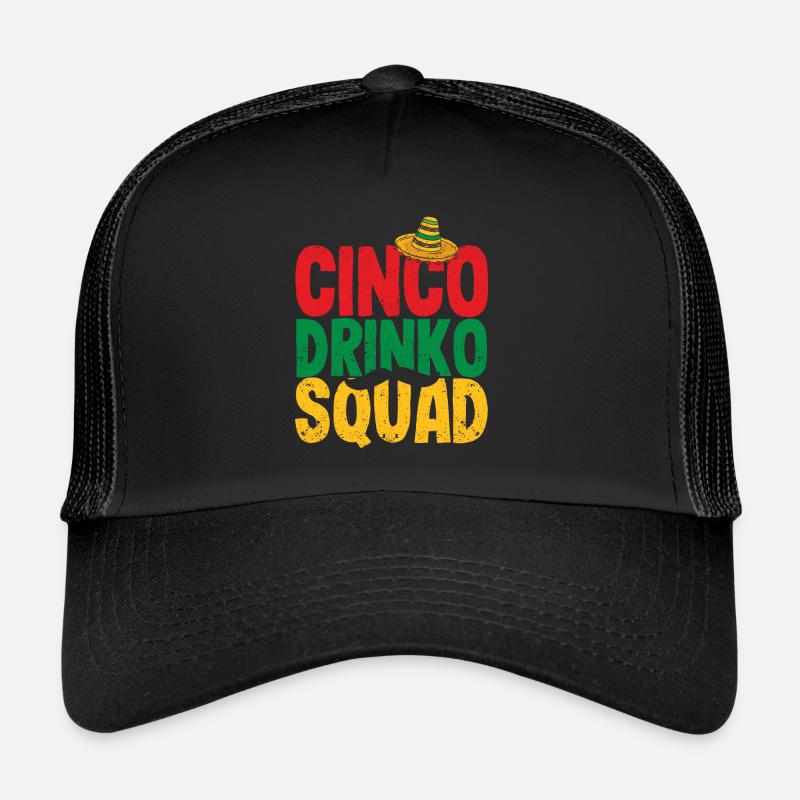 Cinco Drinko Squad Lustige Cinco De Mayo Mexikan Trucker Cap