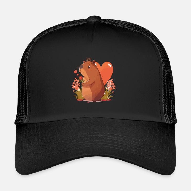 Belle capybara Casquette trucker 