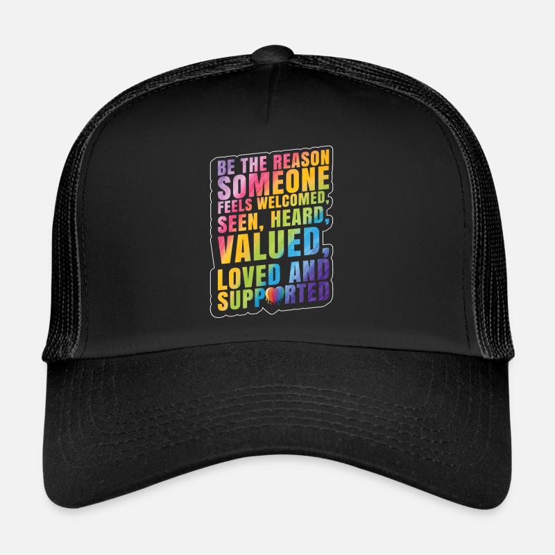 LGBTQ | Support LGBT | Pride Month - Trucker Cap - black/black