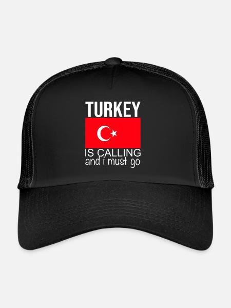 Turkey Quote - Trucker Cap - black/black - Front