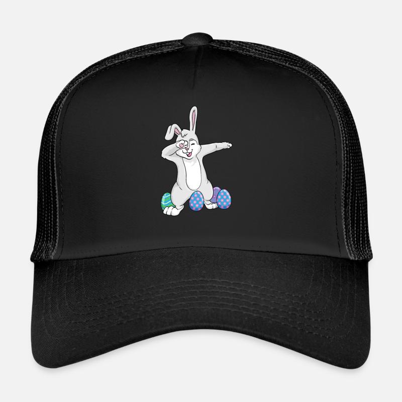 Dabbing Lapin de Pâques Papa Danse Oeufs de Pâques Casquette trucker 