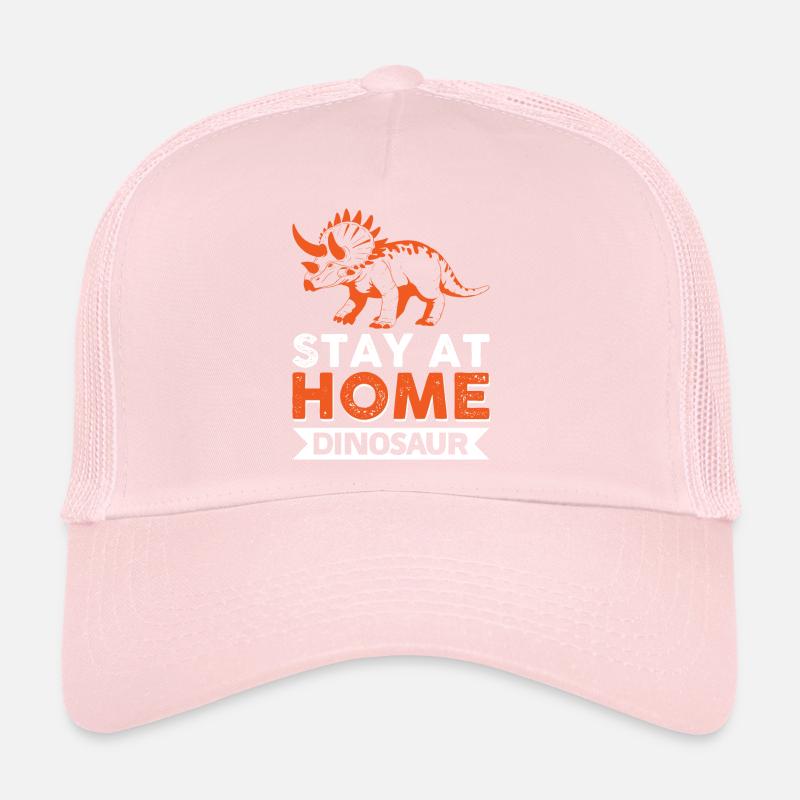 Bleib zu Hause Dinosaurier Trucker Cap