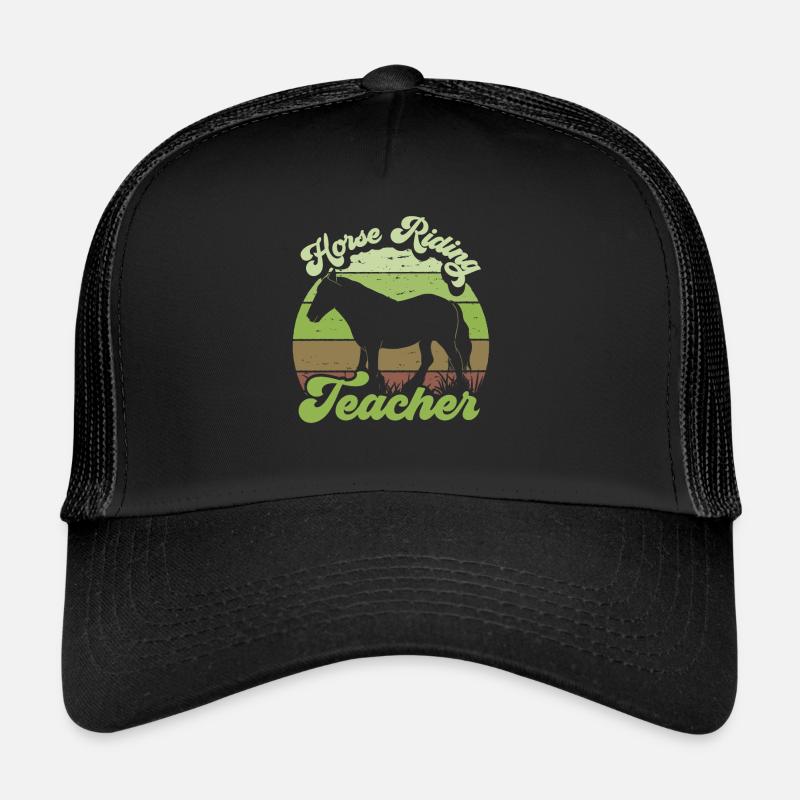 Moniteur d’équitation Cours d’équitation Équitation Casquette trucker 