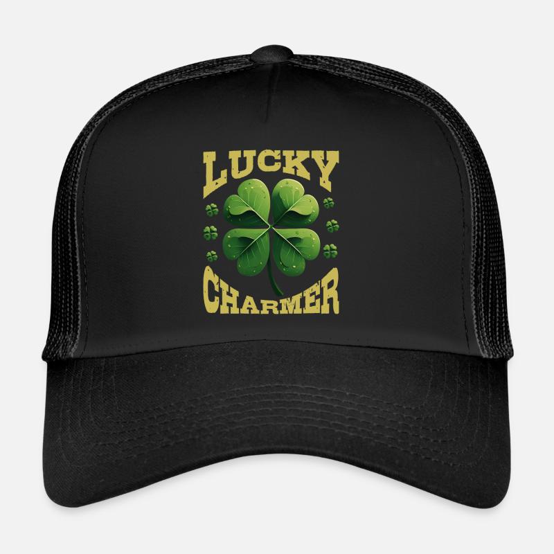 Lucky Charmer Clover Lucky Charm Trucker Cap