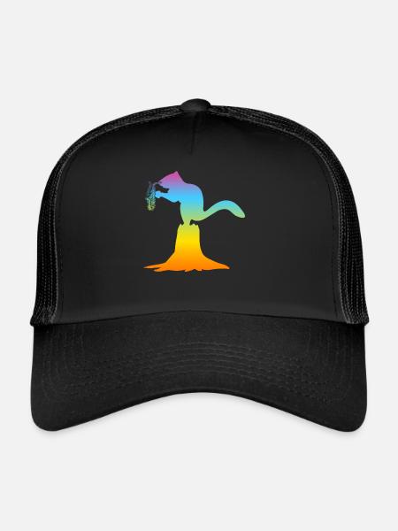 Squirrel Saxophonist Squirrel Saxophone Player - Trucker Cap - Schwarz/Schwarz