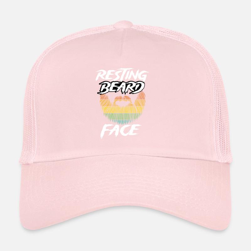 Resting beard face Trucker Cap