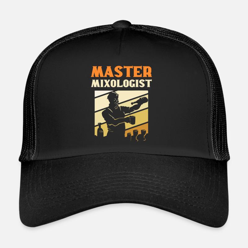 Master Mixologist Bartender Barkeeper Trucker Cap