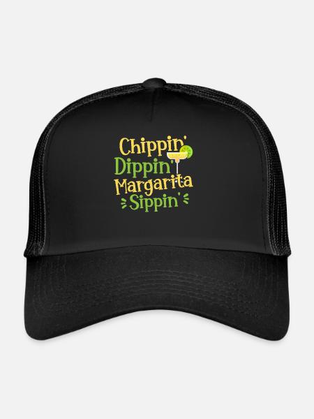 Chippin' Dippin' Margarita Sippin' Margarita Drink - Casquette trucker  - noir/noir - Devant