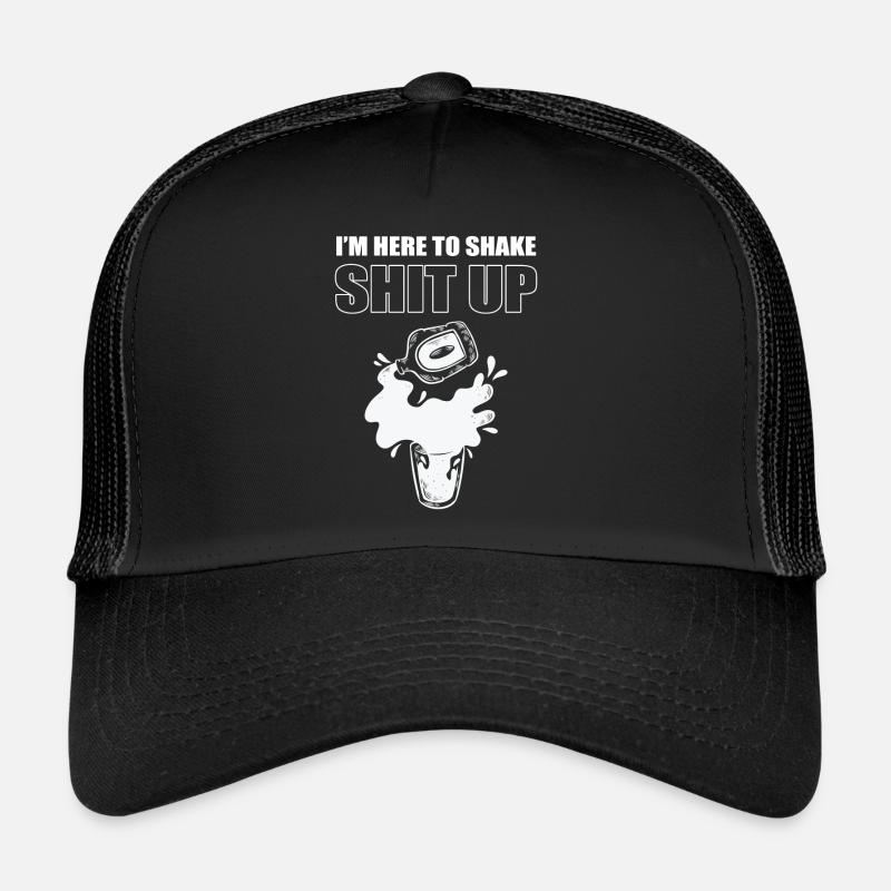 Je suis ici pour secouer la merde Barman Mixologue Casquette trucker 