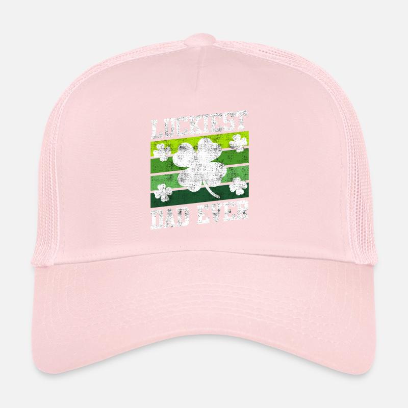 Le père le plus chanceux de tous les temps Clover Saint-Patrick Casquette trucker 