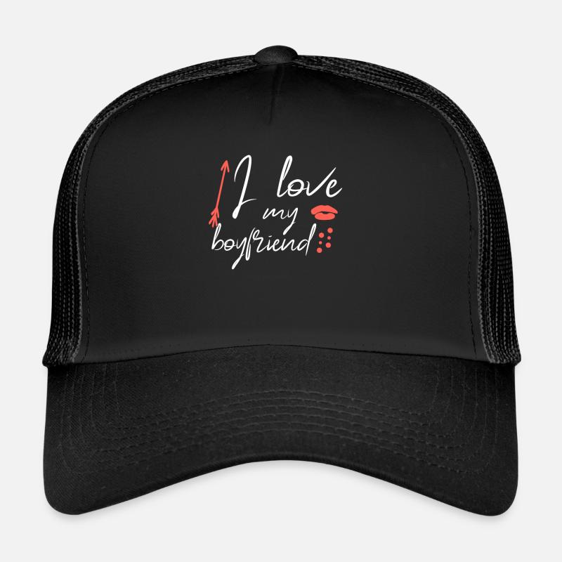 J’aime mon petit ami Casquette trucker 