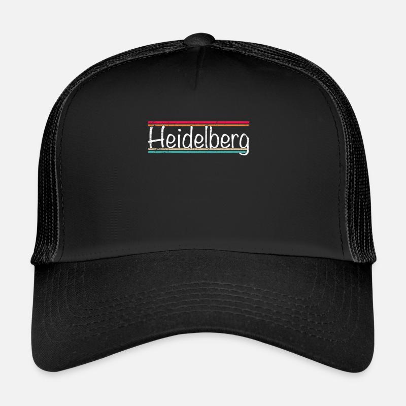Heidelberg - Trucker Cap - Schwarz/Schwarz