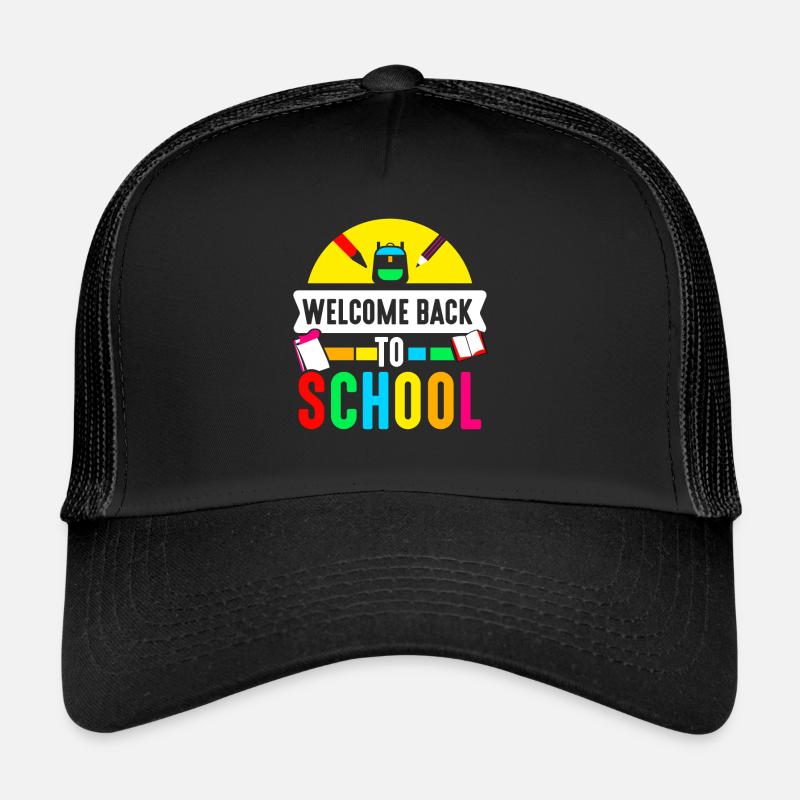 Willkommen Zurück In Der Schule Lehrer Schulstart Trucker Cap