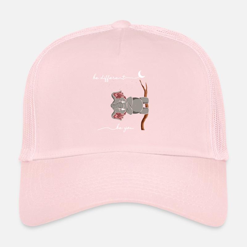 Funny Be Different Elephant Trucker Cap