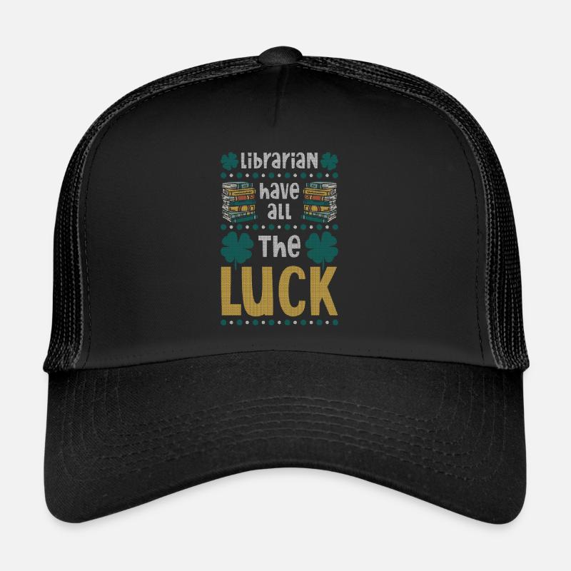 Bibliothèque bibliothécaire de la Saint-Patrick Casquette trucker 