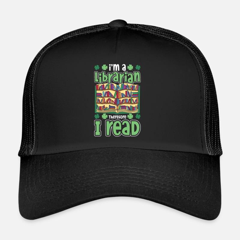 Bibliothèque bibliothécaire de la Saint-Patrick Casquette trucker 