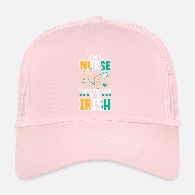 Infirmière de la Saint-Patrick Casquette trucker 