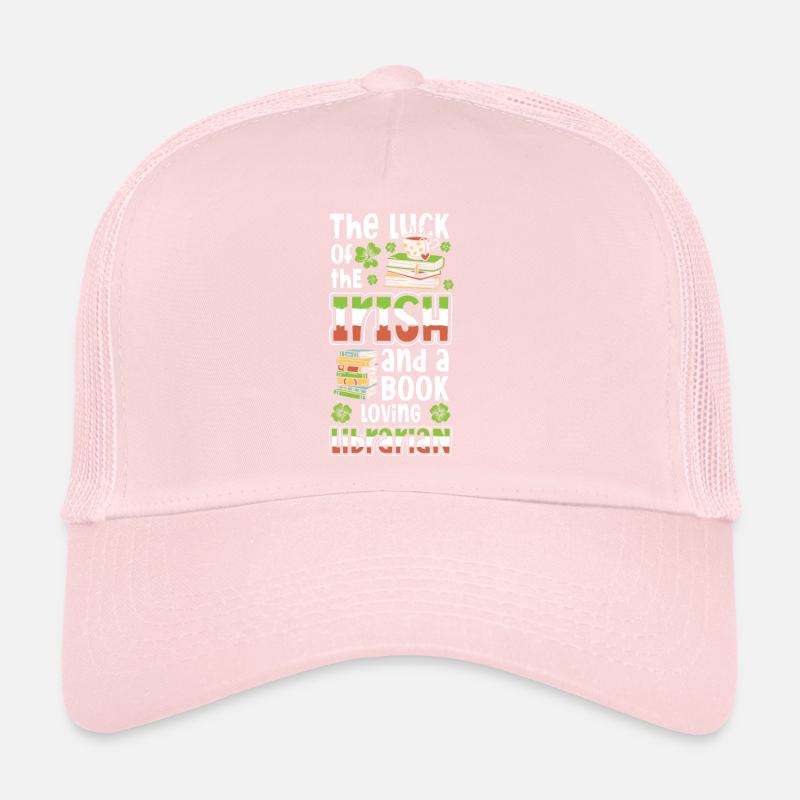 St. Patrick's Day Librarian Library Trucker Cap