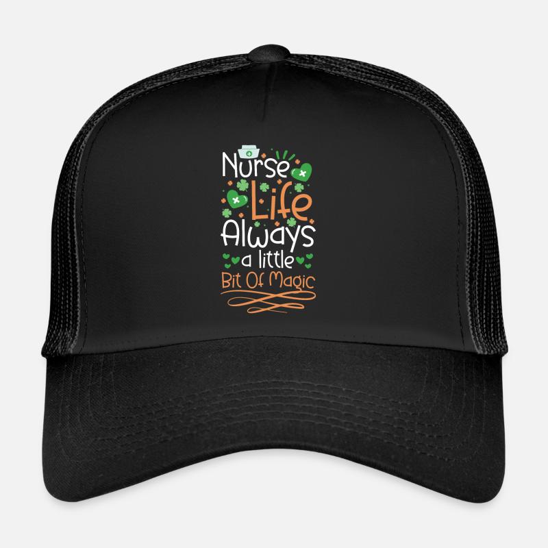 Infirmière de la Saint-Patrick Casquette trucker 