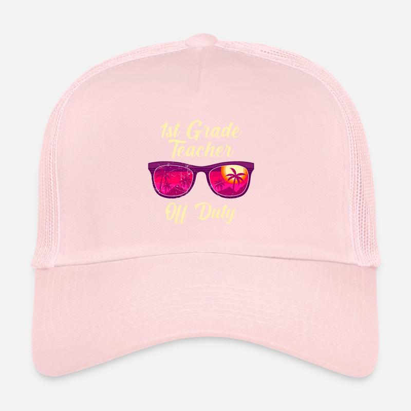 Professeur de classe de première classe en congé Professeur de vacances Casquette trucker 