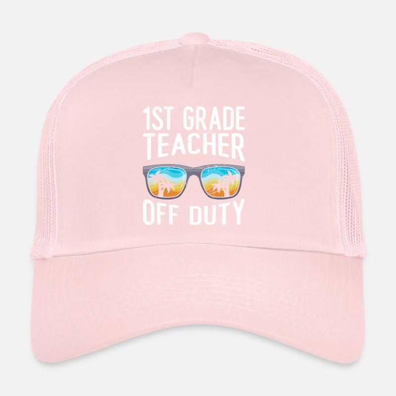 Professeur de classe de première classe en congé Professeur de vacances Casquette trucker 