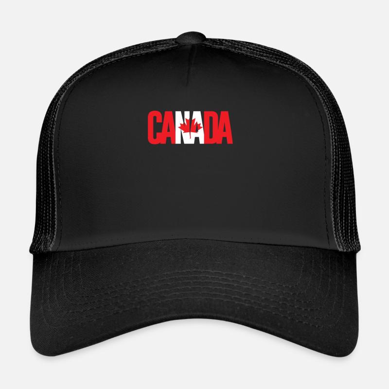 Drapeau canadien Feuille d’érable Canadien Casquette trucker 
