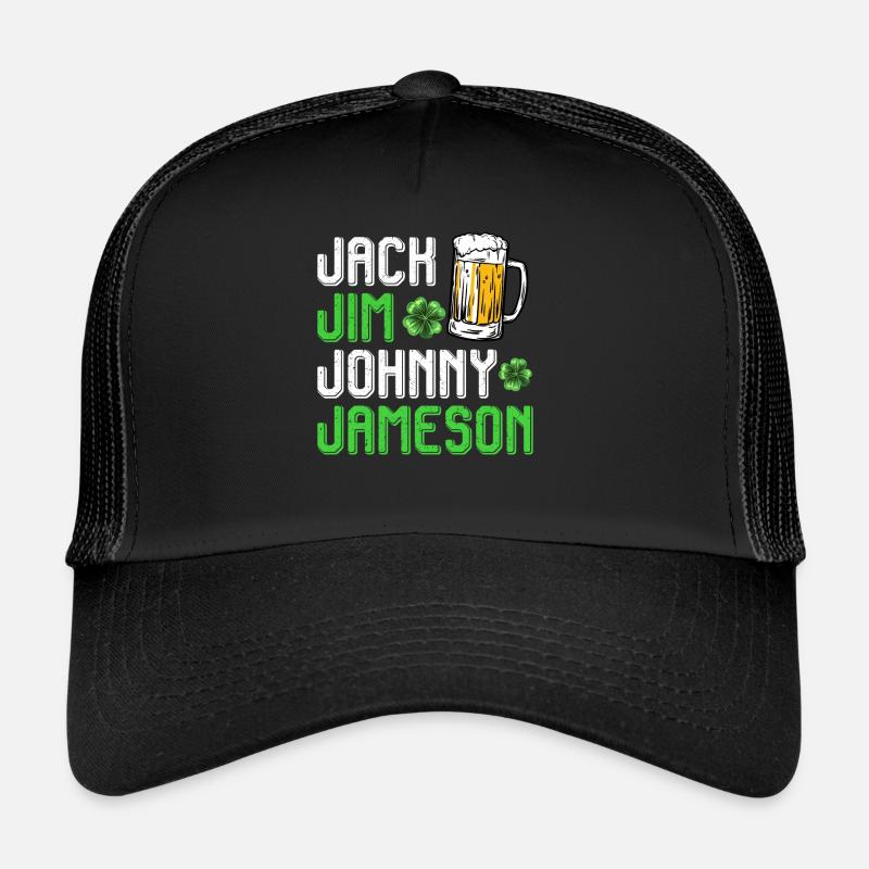 Jack Jim Johnny Jameson Saint-Patrick Casquette trucker 