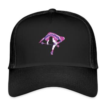 Tambourstab swirling - Trucker Cap - black/black - Front
