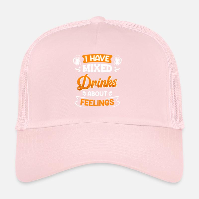 Fête Boissons mixtes Sentiments Amis Fête Casquette trucker 