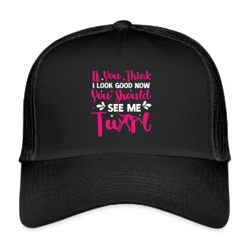 Tambourstab swirling - Trucker Cap - black/black - Front