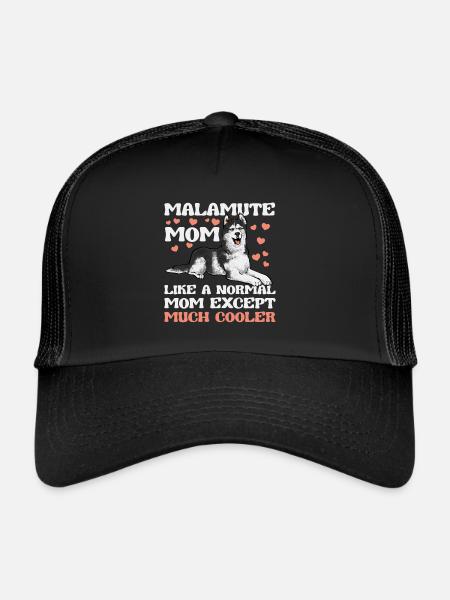 Alaskan Malamute Hund - Trucker Cap - Schwarz/Schwarz