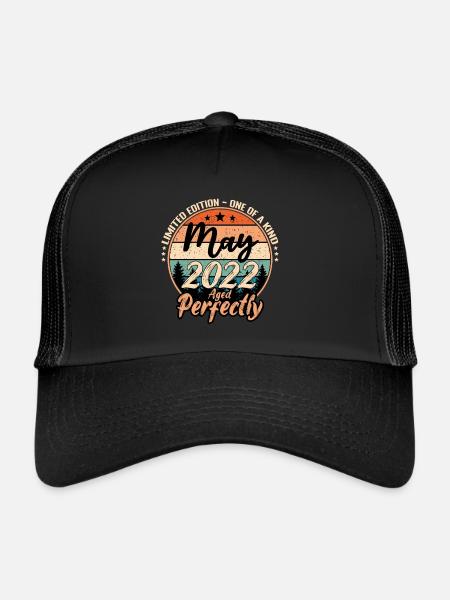 Mai 2022 anniversaire 2022 légendes Mai - Casquette trucker  - noir/noir - Devant