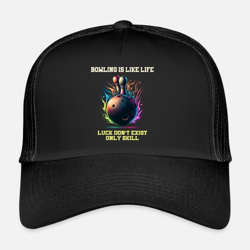 Bowling, c’est comme la vie Le bonheur n’est pas seulement Casquette trucker 
