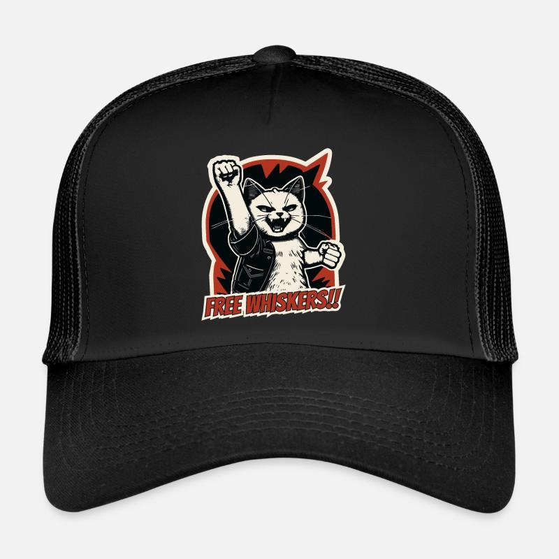 Kitty 's rage of a cat and the machine Trucker Cap