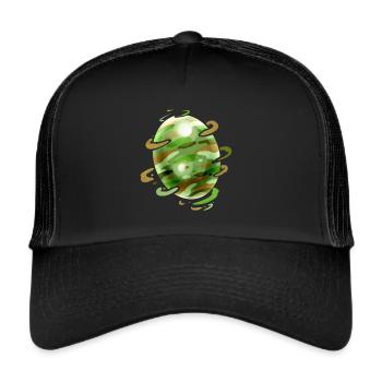 Camouflage Painted Easter Egg For Egg Hunt On - Trucker Cap - black/black - Front