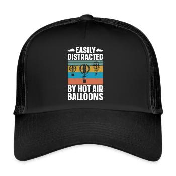 Montgolfière - Casquette trucker  - noir/noir - Devant