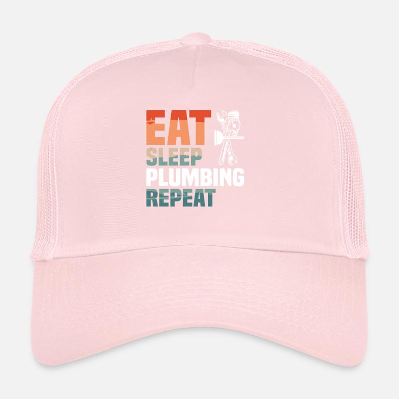 Manger Sommeil Plomberie Répéter Plombier Plombiers Casquette trucker 