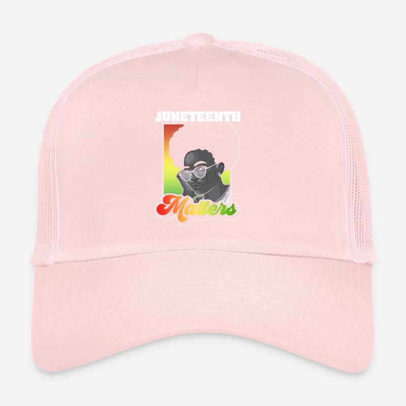 Juneteenth Matters African American Black 1865 Trucker Cap