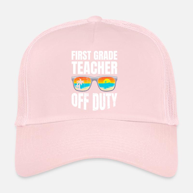Professeur de classe de première classe en congé Professeur de vacances Casquette trucker 