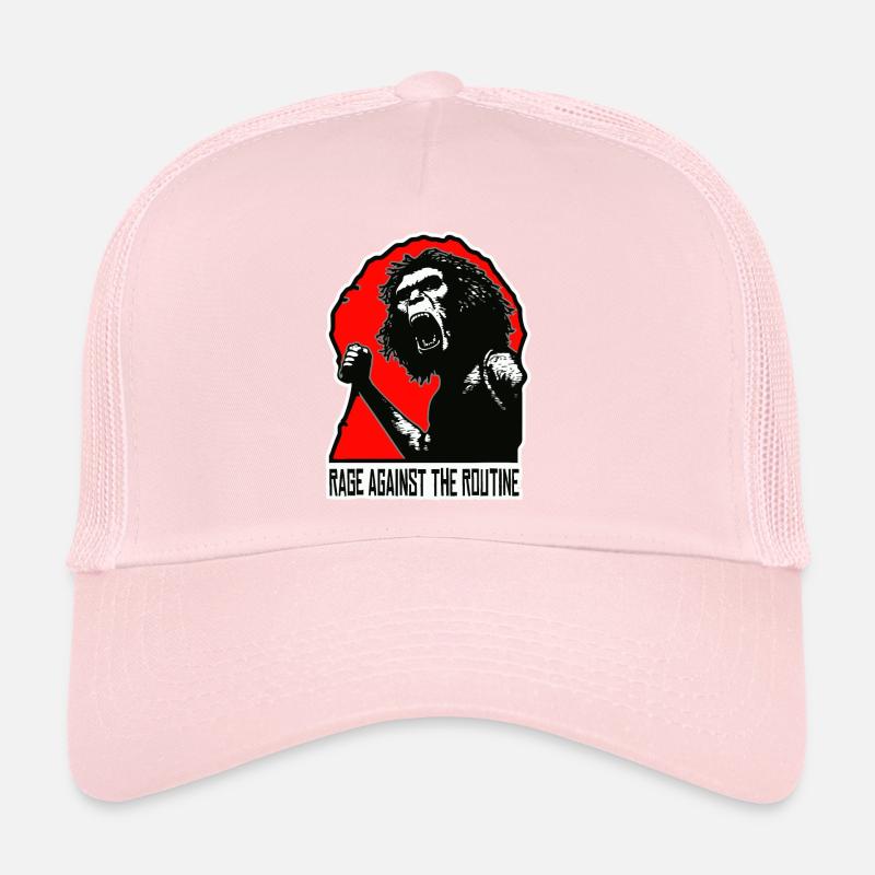 Homo erectus - Anger against routine Trucker Cap